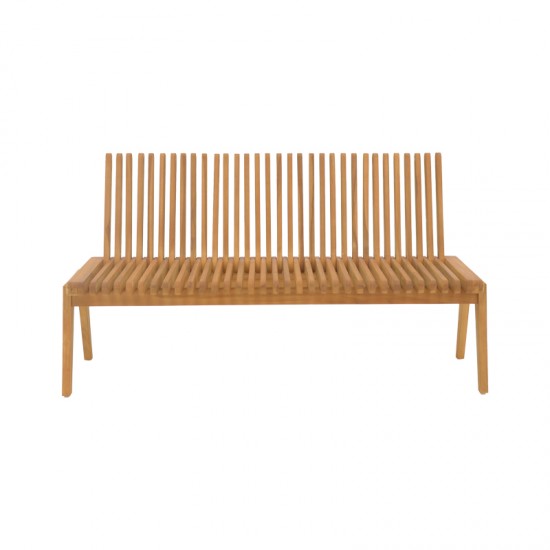 Πολυμορφικός καναπές-παγκάκι Jey teak ξύλο σε φυσική απόχρωση 120x57.5x80εκ