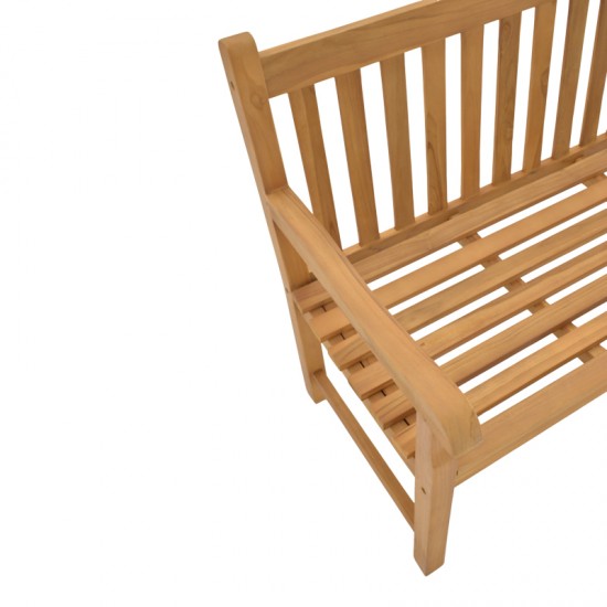 Παγκάκι Nat teak ξύλο σε φυσική απόχρωση 120x57x96εκ