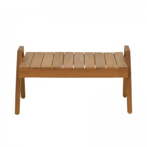 Τραπέζι Kally teak ξύλο σε φυσική απόχρωση 60x50x34εκ