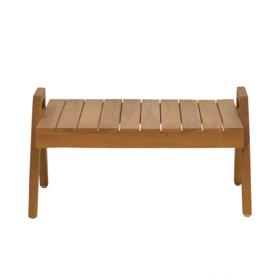 Τραπέζι Kally teak ξύλο σε φυσική απόχρωση 60x50x34εκ