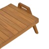 Τραπέζι Kally teak ξύλο σε φυσική απόχρωση 60x50x34εκ
