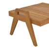 Τραπέζι Kally teak ξύλο σε φυσική απόχρωση 60x50x34εκ