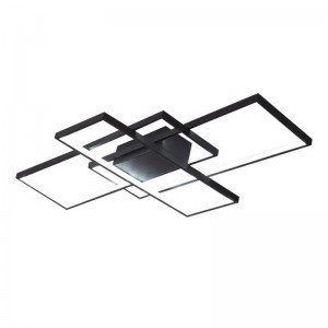 Φωτιστικό οροφής Luxane μαύρο μέταλλο 105x60x7εκ