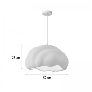 Φωτιστικό οροφής Vomber E27 ps λευκό Φ52x28εκ