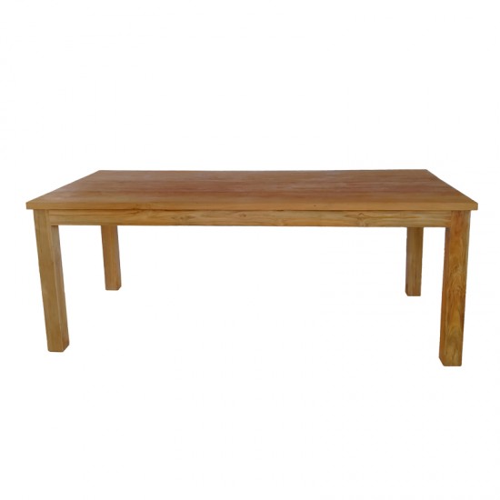 Τραπέζι Wooly teak ξύλο σε φυσική απόχρωση 220x90x75εκ