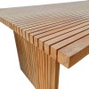 Τραπέζι Zibra teak ξύλο σε φυσική απόχρωση 220x100x75εκ