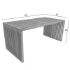 Τραπέζι Marlin teak ξύλο σε φυσική απόχρωση 100x50x45εκ Τραπέζι Marlin teak ξύλο σε φυσική απόχρωση 100x50x45εκ