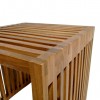Βοηθητικό τραπέζι Saimon teak ξύλο σε φυσική απόχρωση 40x40x40εκ