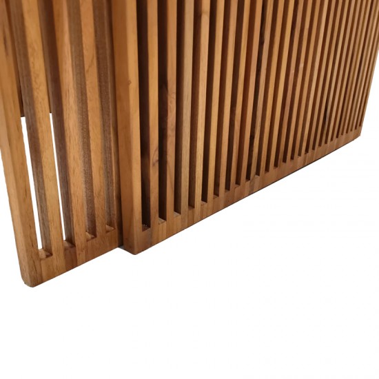 Τραπέζι Tinnie σετ 2τεμ teak ξύλο σε φυσική απόχρωση