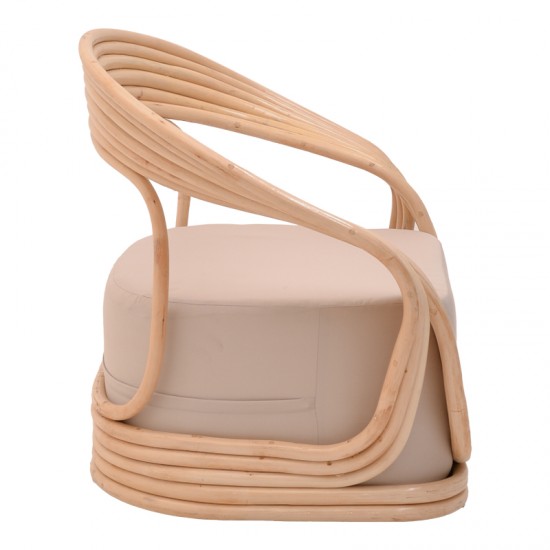 Σαλόνι Radictive-Siderty σετ 3τεμ rattan σε φυσική απόχρωση