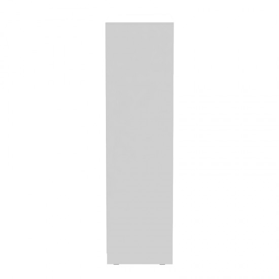 Ντουλάπα δίφυλλη συρόμενη με καθρέφτη Korredor σε λευκή απόχρωση 120x60x220εκ