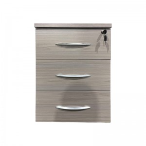 Συρταριέρα γραφείου τροχήλατη Armadi σε γκρι-λευκή απόχρωση 40x40x55εκ