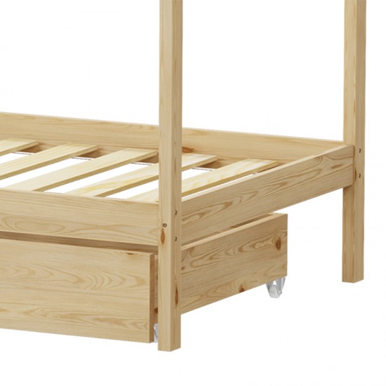 Παιδικό κρεβάτι Mellin τ.Montessori με 2 συρτάρια ξύλο πεύκου σε φυσική απόχρωση 90x190εκ Παιδικό κρεβάτι Mellin τ.Montessori με 2 συρτάρια ξύλο πεύκου σε φυσική απόχρωση 90x190εκ