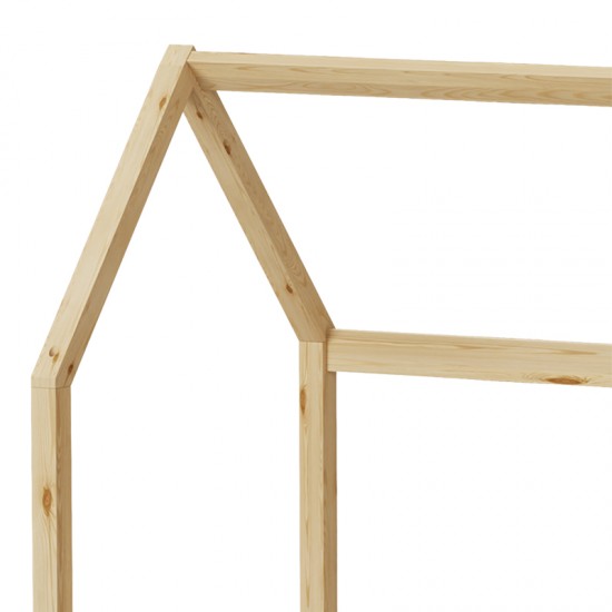 Παιδικό κρεβάτι Bendina τ.Montessori με συρτάρι ξύλο πεύκου σε φυσική απόχρωση 70x140εκ