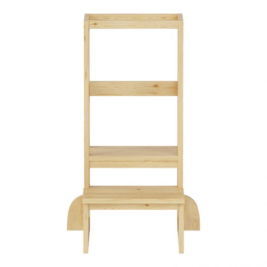 Παιδικός πύργος εκμάθησης Chiquel τ.Montessori ξύλο σε φυσική απόχρωση 45.7x51x90εκ