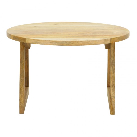 Τραπέζι Tamarind  ξύλο mango-φυσικό rattan σε φυσική απόχρωση Φ65x40εκ