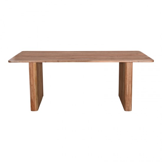 Τραπέζι Casi μασίφ ξύλο ακακίας σε φυσική απόχρωση 200x100x76εκ