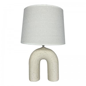 Επιτραπέζιο φωτιστικό Archo Ε27 κεραμικό σε μπεζ απόχρωση Φ30x45εκ