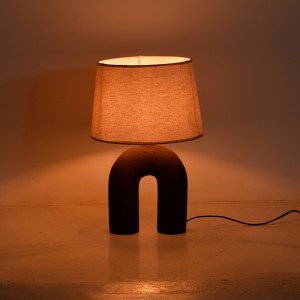 Επιτραπέζιο φωτιστικό Archo Ε27 κεραμικό σε γκρι antique-μπεζ απόχρωση Φ30x45εκ