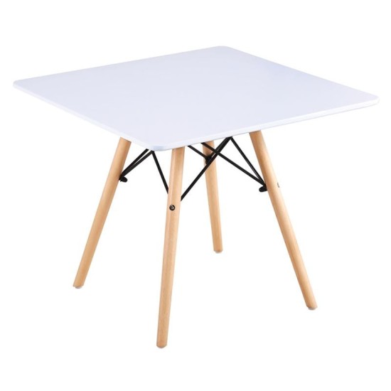 ART Wood Kid Τραπέζι Άσπρο MDF 60x60x49cm ART Wood Kid Τραπέζι Άσπρο MDF 60x60x49cm