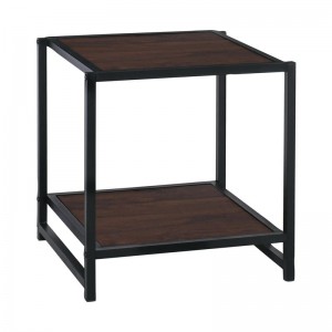 ATOS ΚΟΜΟΔΙΝΟ ΜΕΤΑΛΛΟ & MDF ΜΑΥΡΟ, ΚΑΦΕ 