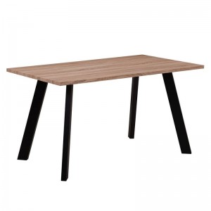 BAXTER ΤΡΑΠΕΖΙ SONOMA, ΜΑΥΡΟ 140x80cm