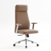 BF8800 Πολυθρόνα Γραφείου Διευθυντή, Pu Cappuccino, Βάση 63x75x115/121cm