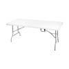 BLOW Τραπέζι Συνεδρίου - Catering Πτυσσόμενο (Βαλίτσα), HDPE Άσπρο, Μέταλλο Βαφή Γκρι 180x75x74cm