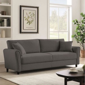 BRITAIN Καναπές 3-θέσιος Σαλονιού - Καθιστικού, Ύφασμα Γκρι 212x78x87cm