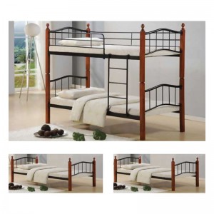 BUTTON KΡΕΒΑΤΙ ΚΟΥΚΕΤΑ ΜΕΤΑΛΛΟ - ΞΥΛΟ, ΜΑΥΡΟ - ΚΑΦΕ 