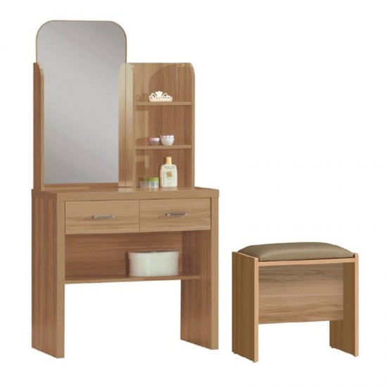 CALIBER Set Τουαλέτα + Σκαμπό Απόχρωση Sonoma Oak 80x39x155