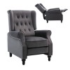 CHESTER Relax Πολυθρόνα Μπερζέρα Σαλονιού, Καθιστικού Ύφασμα Velure Γκρι 78x85x104cm