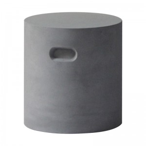 CONCRETE CYLINDER ΣΚΑΜΠΟ CEMENT GREY D.37cm 