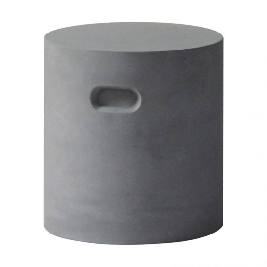 CONCRETE CYLINDER ΣΚΑΜΠΟ CEMENT GREY D.37cm