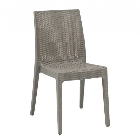 DAFNE ΚΑΡΕΚΛΑ ΠΛΑΣΤΙΚΗ ΜΠΕΖ TORTORA (Rattan Look)