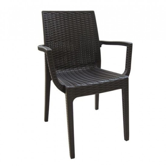 DAFNE ΠΟΛΥΘΡΟΝΑ ΠΛΑΣΤΙΚΗ ΚΑΦΕ  (Rattan Look)