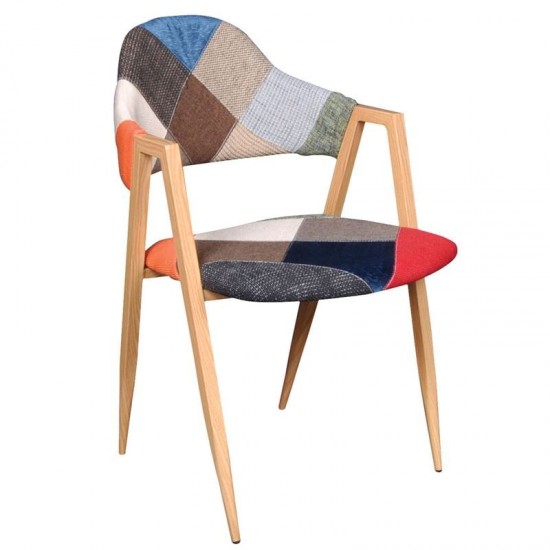 DELTA ΠΟΛΥΘΡΟΝΑ ΜΕΤΑΛΛΙΚΗ ΦΥΣΙΚΟ, ΥΦΑΣΜΑ PATCHWORK  25x25mm