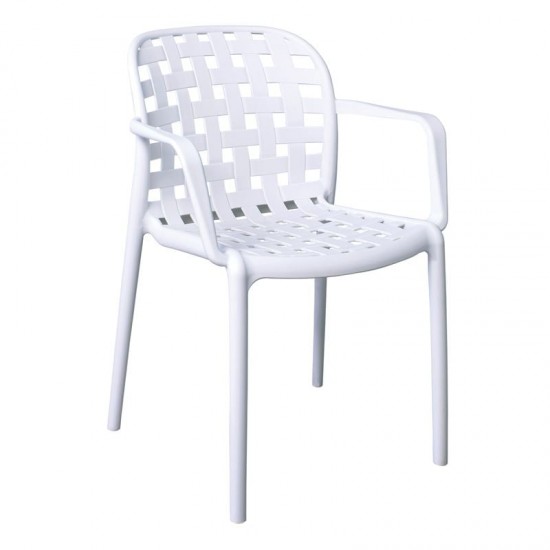 DENON ΠΟΛΥΘΡΟΝΑ PP ΑΣΠΡΗ  58x57x82cm