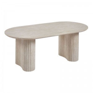 DIAZ Τραπεζάκι Σαλονιού-Καθιστικού, ΜDF Απόχρωση Natural Stone 120x60x45cm