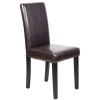 MALEVA-L Καρέκλα PU Καφέ - Wenge 42x56x93cm