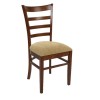 NATURALE Καρέκλα Καρυδί, Ύφασμα Μπεζ 42x50x91cm
