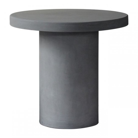 CONCRETE CYLINDER ΤΡΑΠΕΖΙ CEMENT GREY  D.80cm