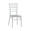 ILONA PP Καρέκλα Εστίασης - Catering Στοιβαζόμενη PP Άσπρο 40x46x88cm