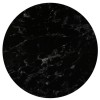 HPL (High Pressure Laminated) Επιφάνεια Τραπεζιού Απόχρωση Black Marble Φ70cm