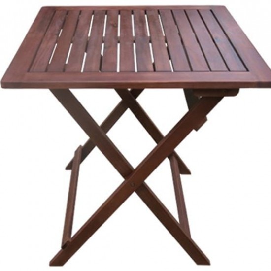 EASY Τραπέζι Πτυσσόμενο Ξύλο Acacia 60x60x70cm