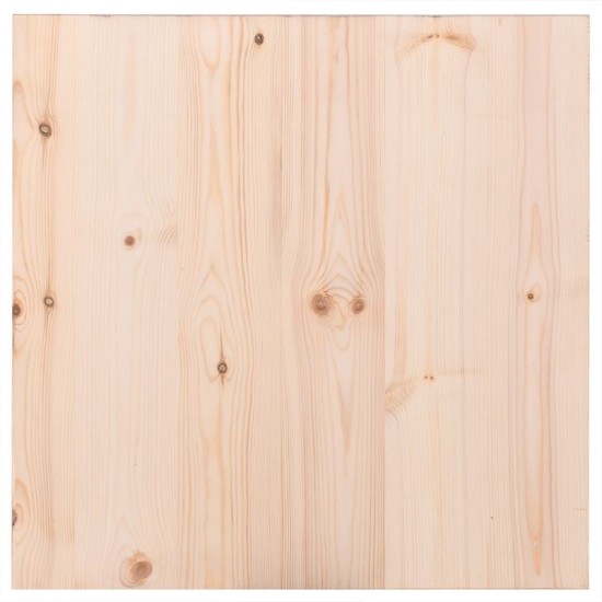 Επιφάνεια Τραπεζιού από Ξύλο Πεύκου, Άβαφο 70x70cm/40mm