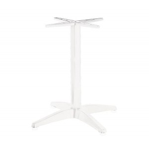 FACTORY Βάση Τραπεζιού Αλουμίνιο Απόχρωση Άσπρο 66x66xH69cm