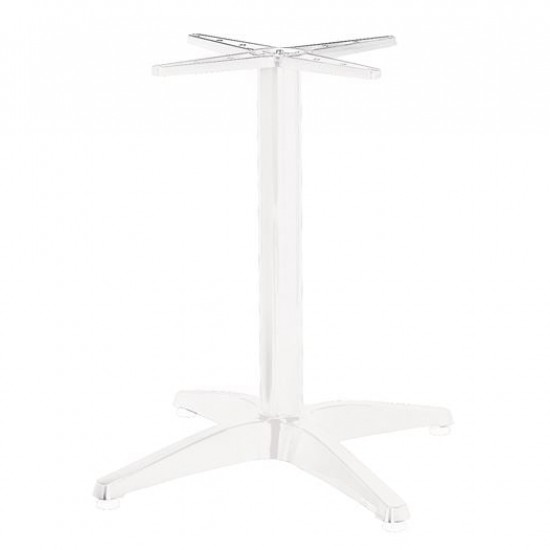 FACTORY Βάση Τραπεζιού Αλουμίνιο Απόχρωση Άσπρο 66x66xH69cm