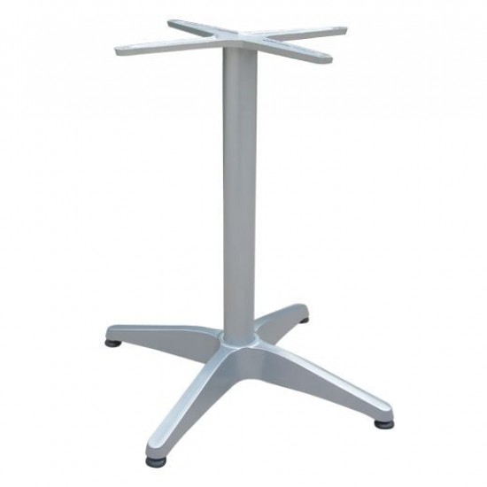 FACTORY Βάση Τραπεζιού Αλουμίνιο Απόχρωση Silver 66x66xH69cm