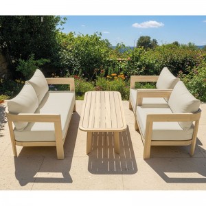 FLORIDA Living Set Σαλόνι Καθιστικό Κήπου-Βεράντας (4τ), Acacia, Μαξιλάρια Μπεζ 146x70x76-76x70x76-130x60x41cm FLORIDA Living Set Σαλόνι Καθιστικό Κήπου-Βεράντας (4τ), Acacia, Μαξιλάρια Μπεζ 146x70x76-76x70x76-130x60x41cm